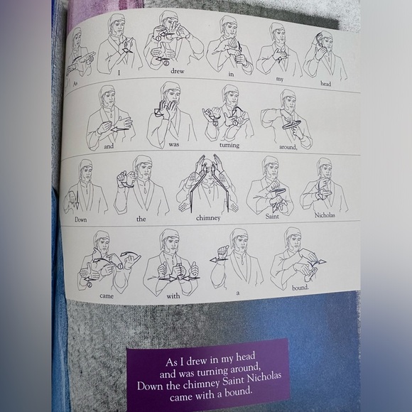 The Night Before Christmas book. Sign language. - Picture 4 of 10
